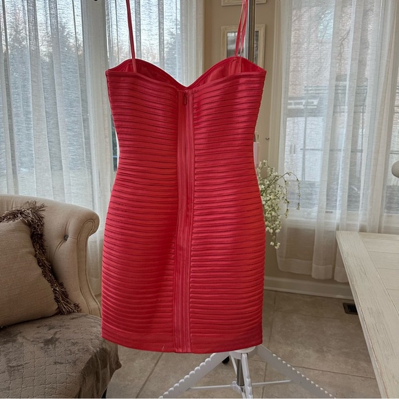BRAND NEW CORAL REEF BCBG LILLIE BODYCON STRAPLESS DRESS - Picture 12 of 13
